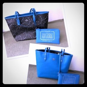Coach reversable star tote
